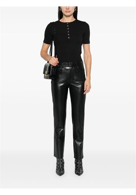 t-shirt alessia donna nera ANINE BING | A-08-10315BLK26